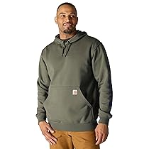 Carhartt Loose Fit Midweight Logo Sleeve Graphic Sweatshirt, Felpa con Cappuccio Uomo, Verde (Dusty Olive), XL