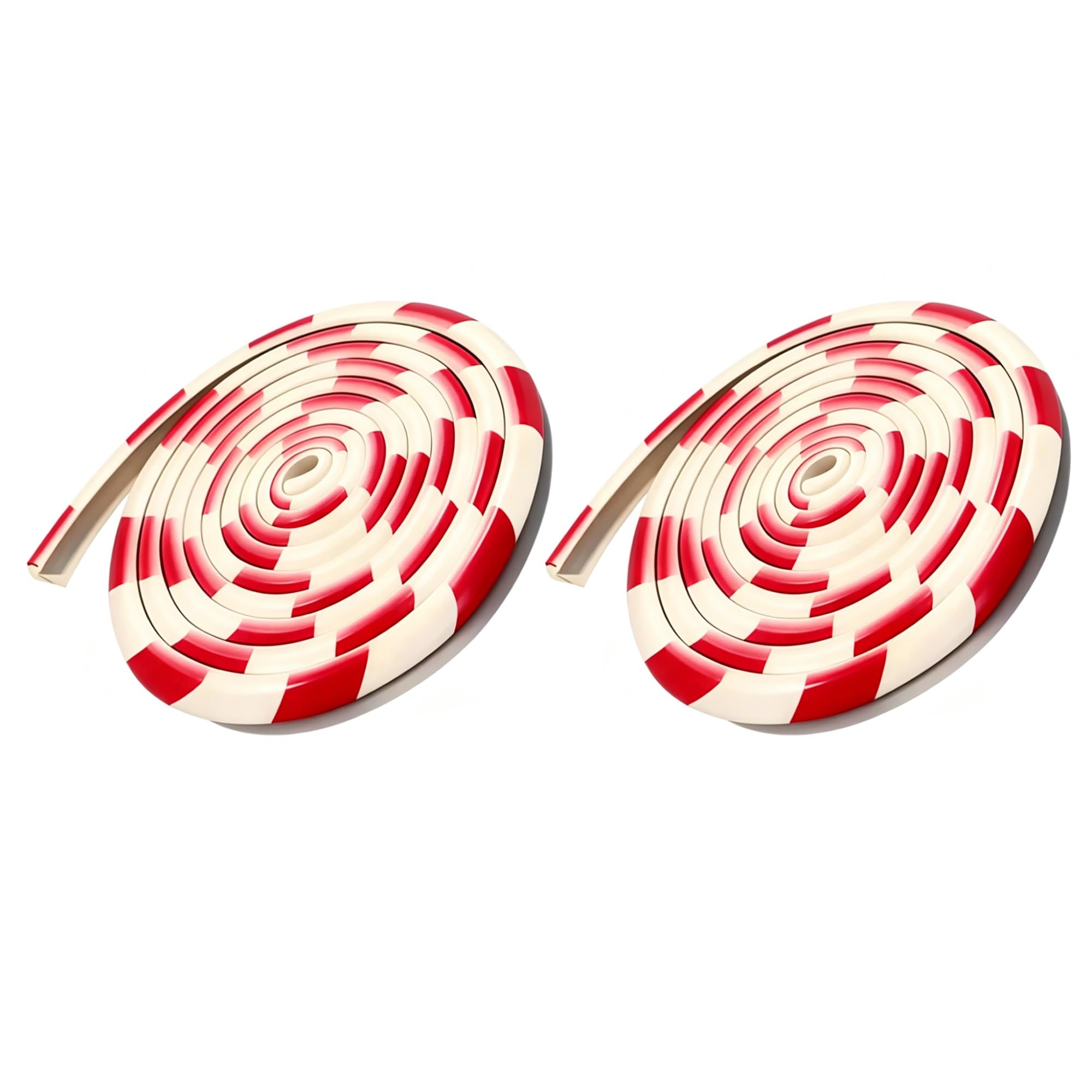 Pack de 2 Protector Esquinas Pared, Parachoques Espuma Flexible 500cm, Protector de Esquina Autoadhesivo para Uso Industrial y Residencial(Red)