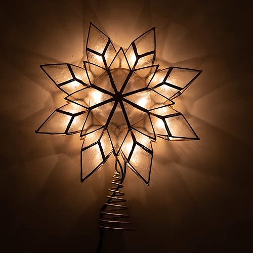 Miniatura 2 de Estrella Kurt Adler para árbol de Navidad con 10 luces transparentes y 1 foco de repuesto.