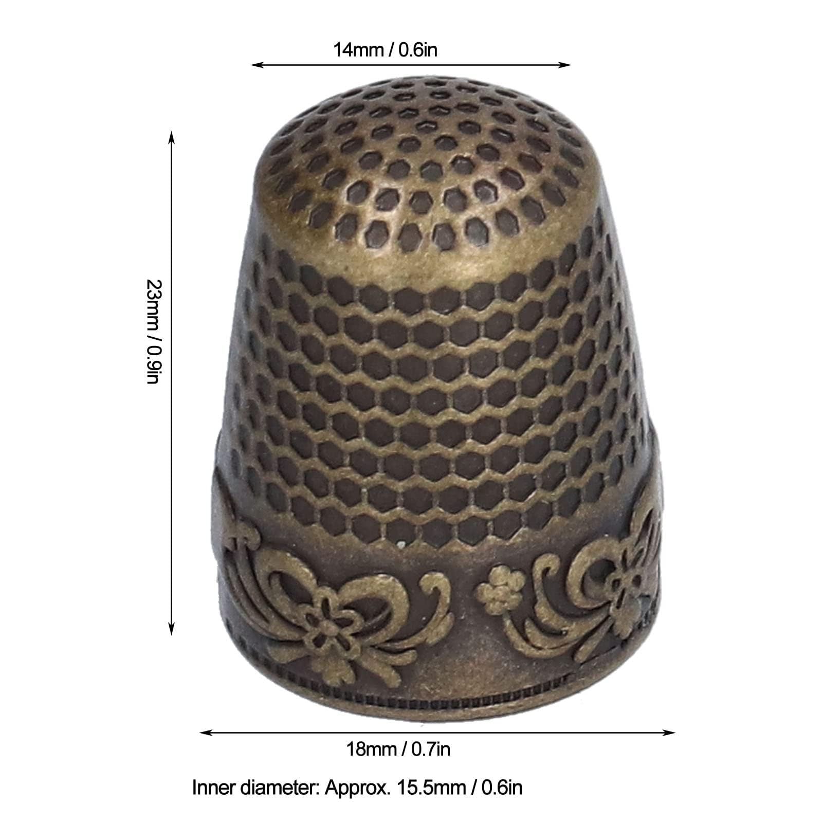 Sewing Thimble, 10Pcs Metal Thimbles Knitting Finger Protector for Sewing Quilting Craft Accessories Thimbles for Hand Sewing Metal Thimbles for Hand Sewing Metal Thimbles for Hand