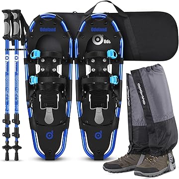 未使用　Odoland スノーシューセット 4-in-1 Amazon | Odoland 4-In-1軽量スノーシューセット アルミ