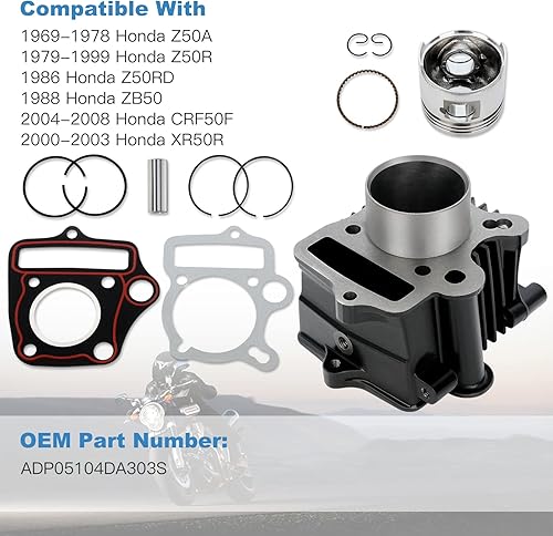 Miniatura 2 de ECCPP KIT DE CILINDRO Y PISTÓN MONTAJE PARA Honda Z50 Z50R XR50 CRF50 50CC BICICLETA DE PIT BIKE DIRT BIKE