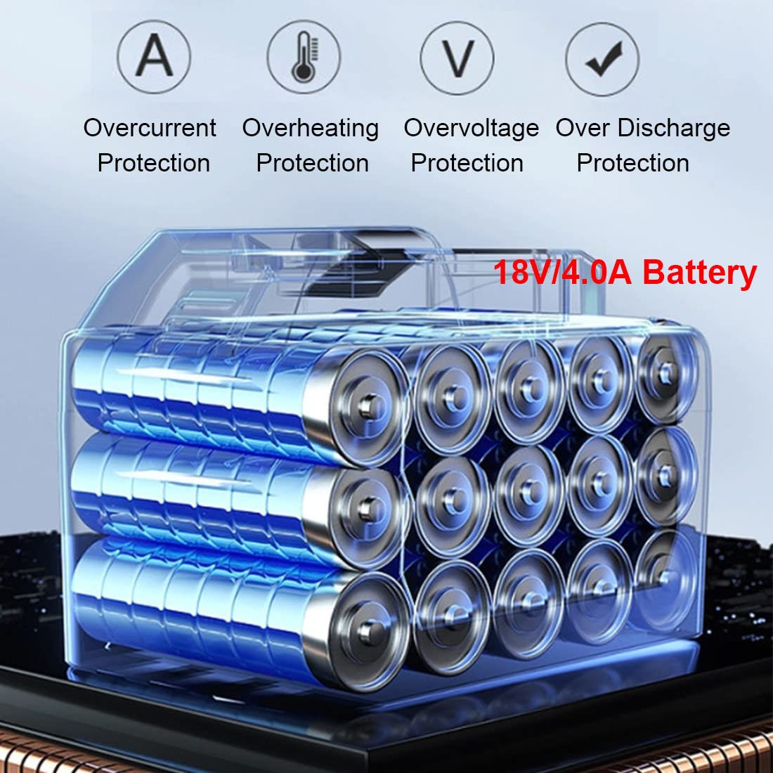 Pinze Crimpatrici Idrauliche Elettriche,Pinze Idrauliche Ricaricabili,Strumento per Crimpare Cavi Alimentazione a Batteria,Crimpatrice per Cavi Idraulici,Connettori per Cavi Elettrici a 360°