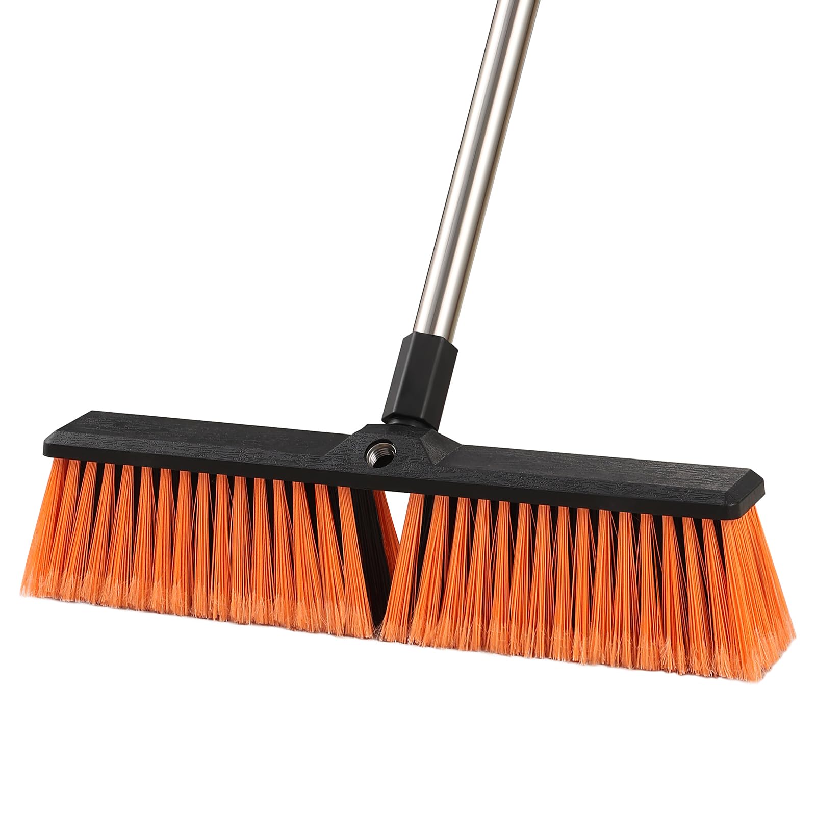 Balai Métallique Robuste Mitclear Avec Manche Télescopique (145 Cm) – Brosse En Acier Pour Enlever Mousse, Mauvaises Herbes Et Saletés Tenaces – Pour Terrasse, Patio, Jardin