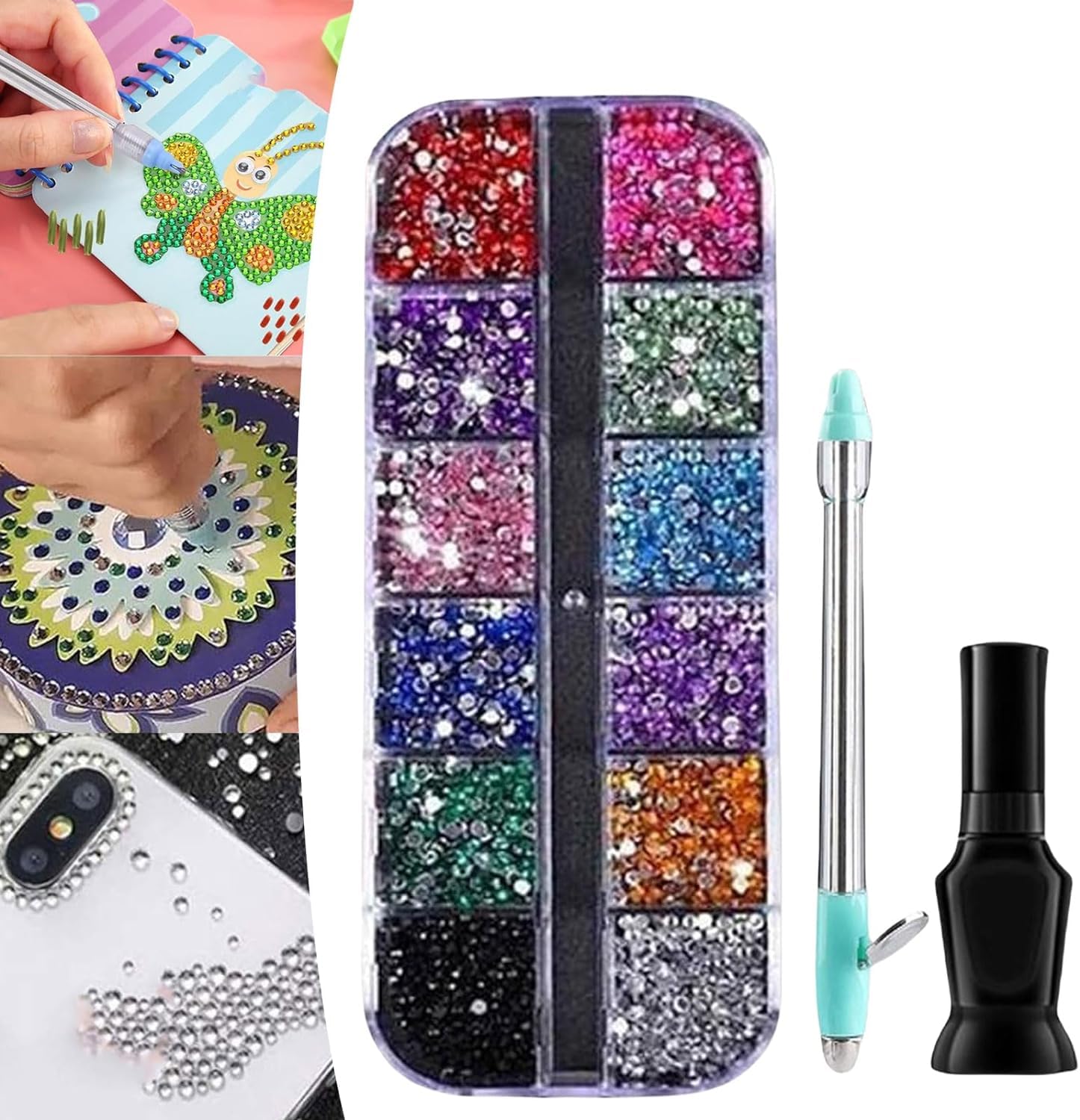 Sumcalio Diamond Embroidery Pen, Blingal DIY Diamond Embroidery Pen, Blingal DIY Crystal Embroidery Pen, Diamond Painting Pen DIY Embroidery Accessories Kit (1 Set)