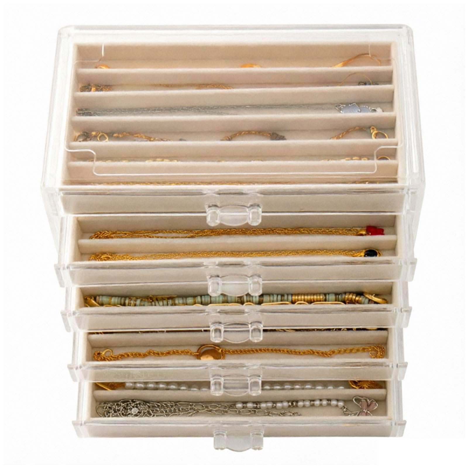 Spacious Translucent Collector ' s Box with 5 Removable Layers Accommodates Oversized Fountain Pens Spacious Translucent Collector ' s Box