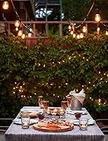 Vista 6 de Svater Outdoor Led String Lights 50FT, Patio Lights with 16pcs S14 Shatterproof Bulbs, 1 Watt E26 Dimmable 2700K Warm White, IP65 Waterproof