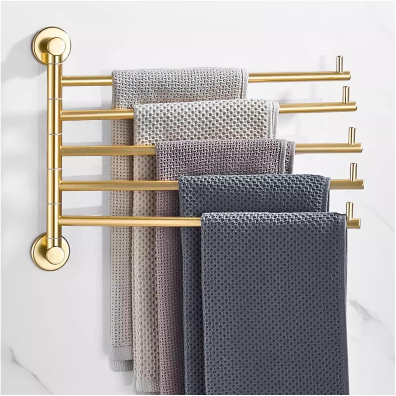 Swivel Towel Bar 5-Arm Swing Out Towel Rack for Australia Ubuy