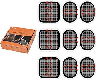 Electrodes Pad,9 Pieces Electrodes Pads, Updated Electrodes Body Pads Gel Adhesive,Compatible with Abs Belt