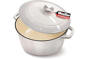 Mueller Dutch Oven Lodge | 6 qt, Improved Gloss Enamel, Timeless Braising Quality