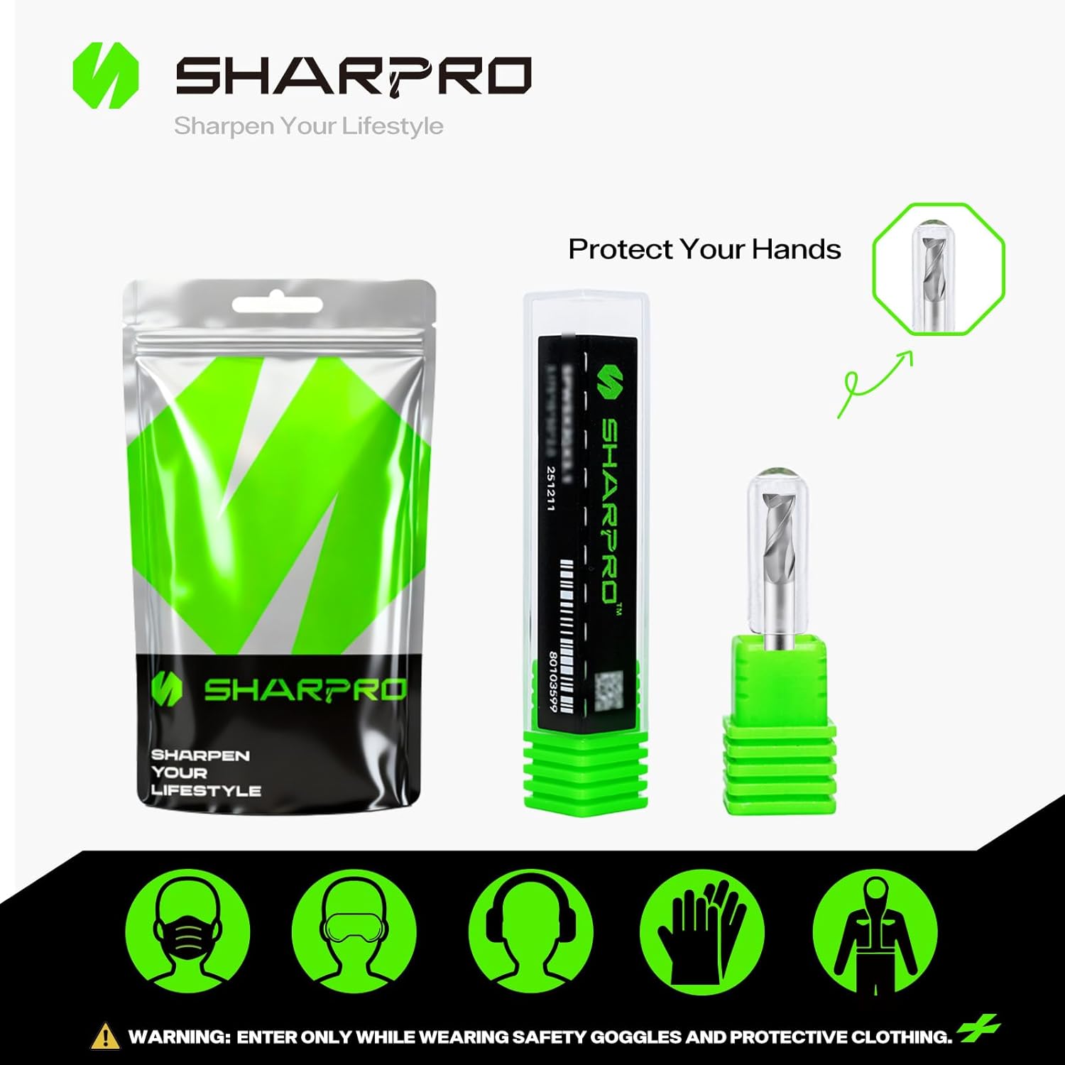 1/2 End Mills 1/2 Inch Shank, 2 Flute Carbide Square Endmill with AlCrN Coated, Upcut Spiral CNC Router Bits for Alloy Steel, Metal and Stainless Steel