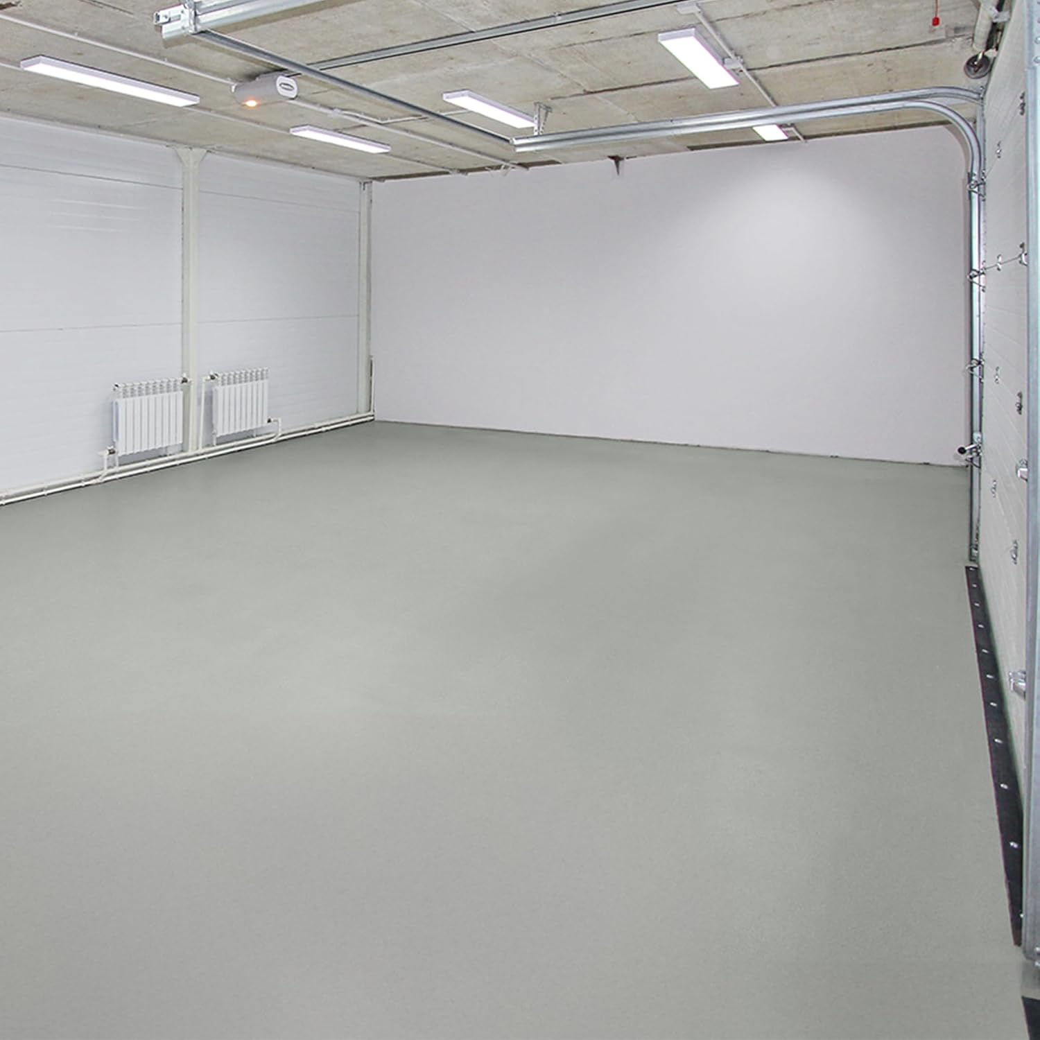 EPODEX 2K Concrete Paint, Epoxy Floor Paint, Garage Floor Coating & Basements, Durable, Waterproof, Abrasion-Resistant, Low Odor - Light Gray (Approx. 193 sq ft for Coat)