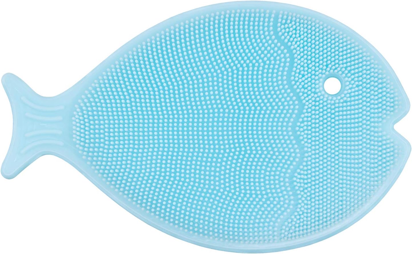 InnobabyBathin Smart Silicone Cradle Cap Brush for Baby, Essential for Dry Skin & Eczema, Silicone Scrubber & Gentle Exfoliator with Suction Handle, Quick Dry Food Grade Silicone, Blue