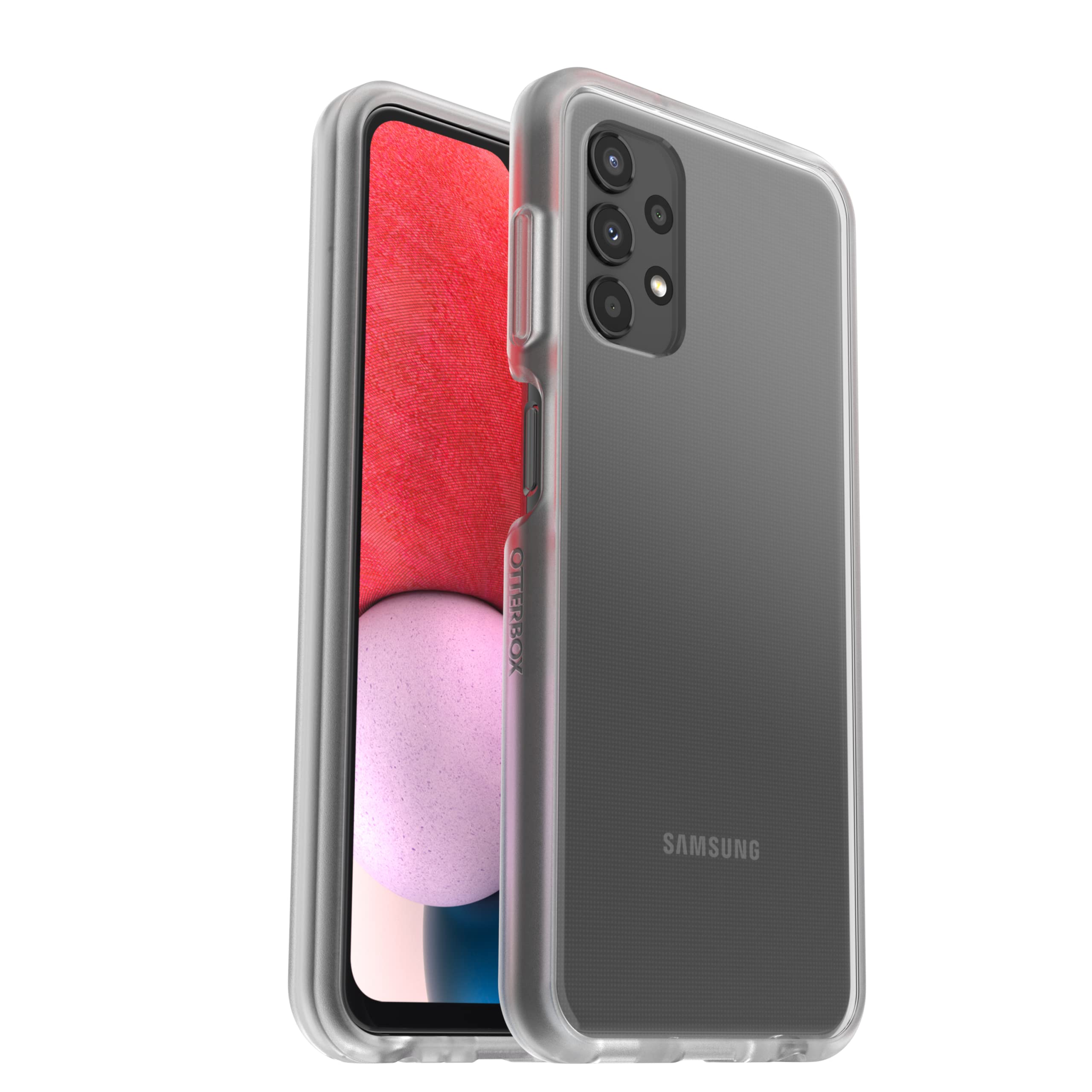 OtterBox Cover per Samsung Galaxy A13 Sleek, resistente a shock e cadute, cover ultrasottile,testata a norme anti caduta MIL-STD 810G, Trasparente, Versione No Pack Retail