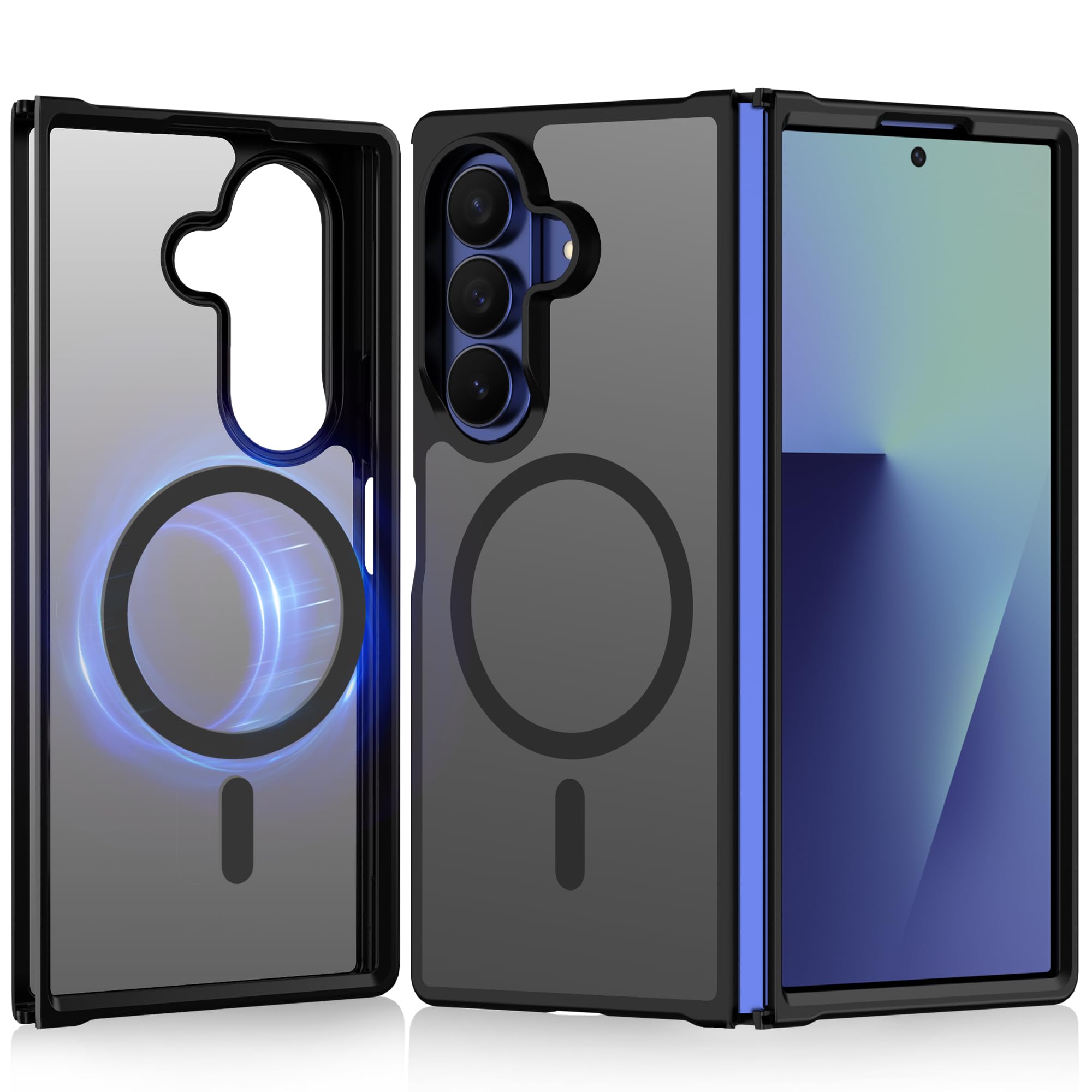 for Samsung Galaxy Z Fold 7 case Compatible with Magsafe Translucent Matte Magnetic Phone Case Slim Thin Duty