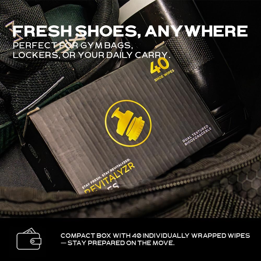 Premium Kids Shoe Cleaning Wipes (40 Ct) – Instant Stain Remover for School & Sports Sneakers – Biodegradable, Family-Safe for Canvas, Leather, Rubber