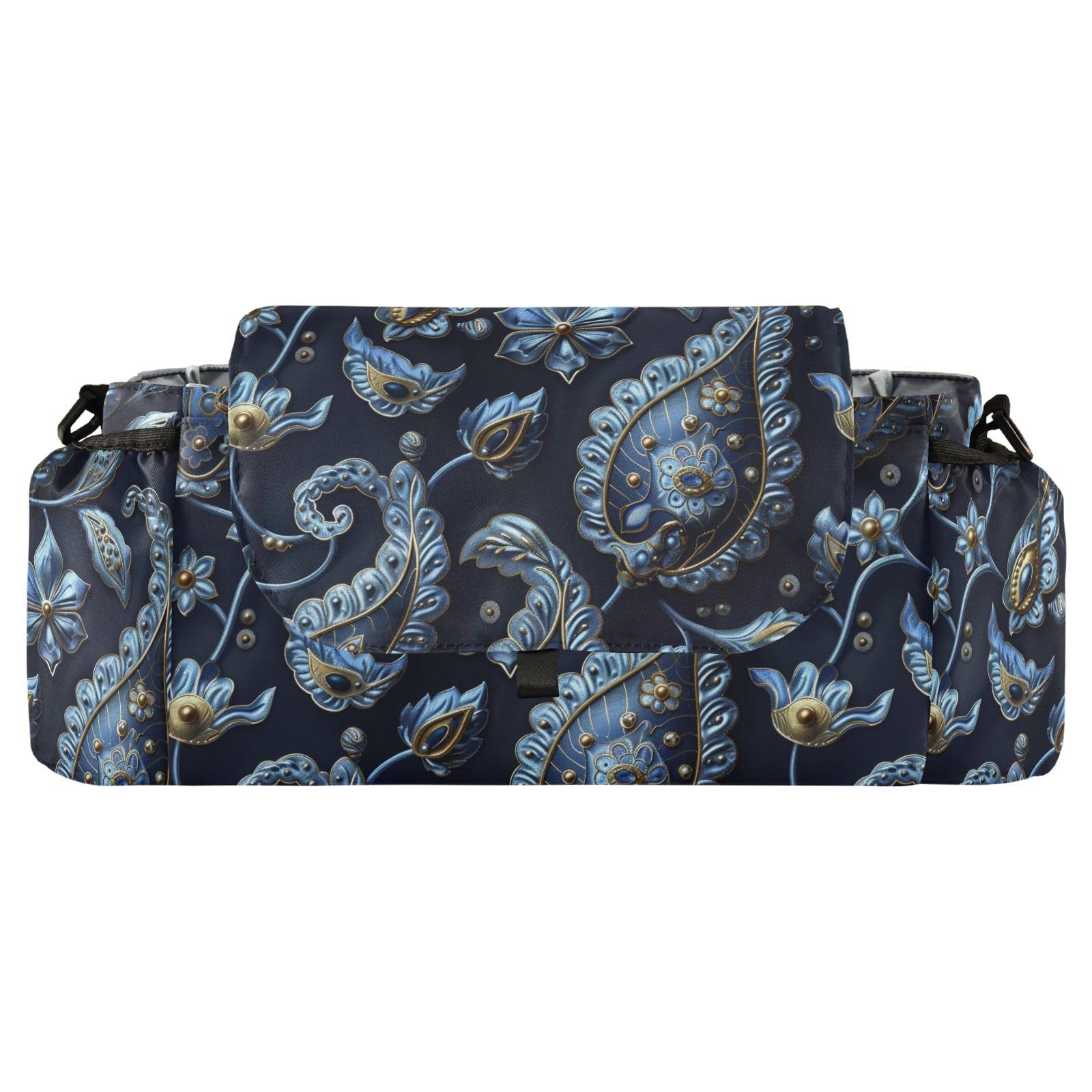miaozhen Architectural Paisley Midnight Design stroller organizer for baby caddy stroller tissue organizador para carreola accesorios para carro