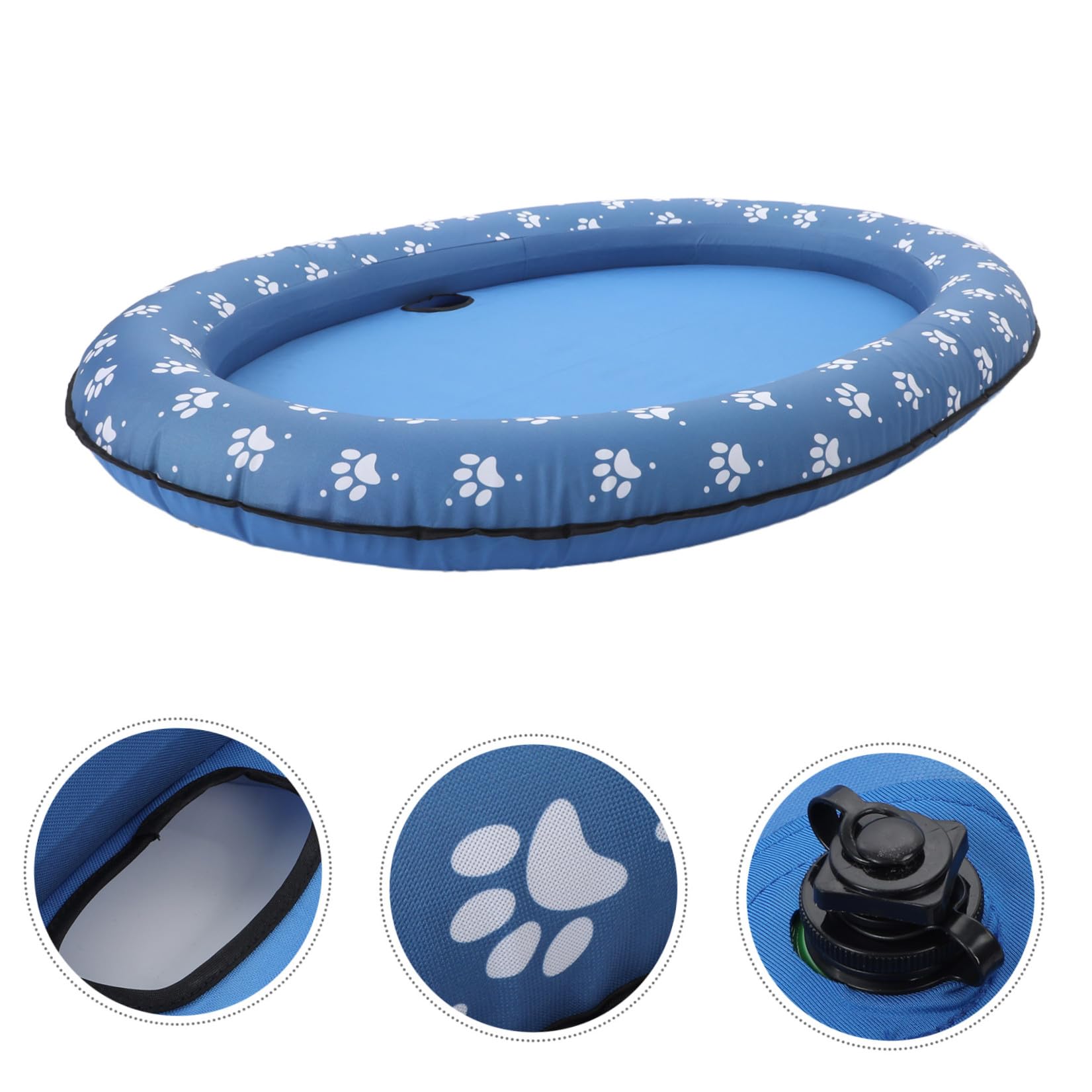 FRCOLOR Piscina Gonfiabile Piscina per Nuoto Pieghevole e Portatile Oxford e Pvc per Animali Domestici per Cani e Esterno