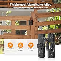 Vista 5 de 2 piezas de pestillo de puerta de granero de 180/90 grados, cerradura deslizante para puerta de granero, cerradura de pestillo de puerta corredera