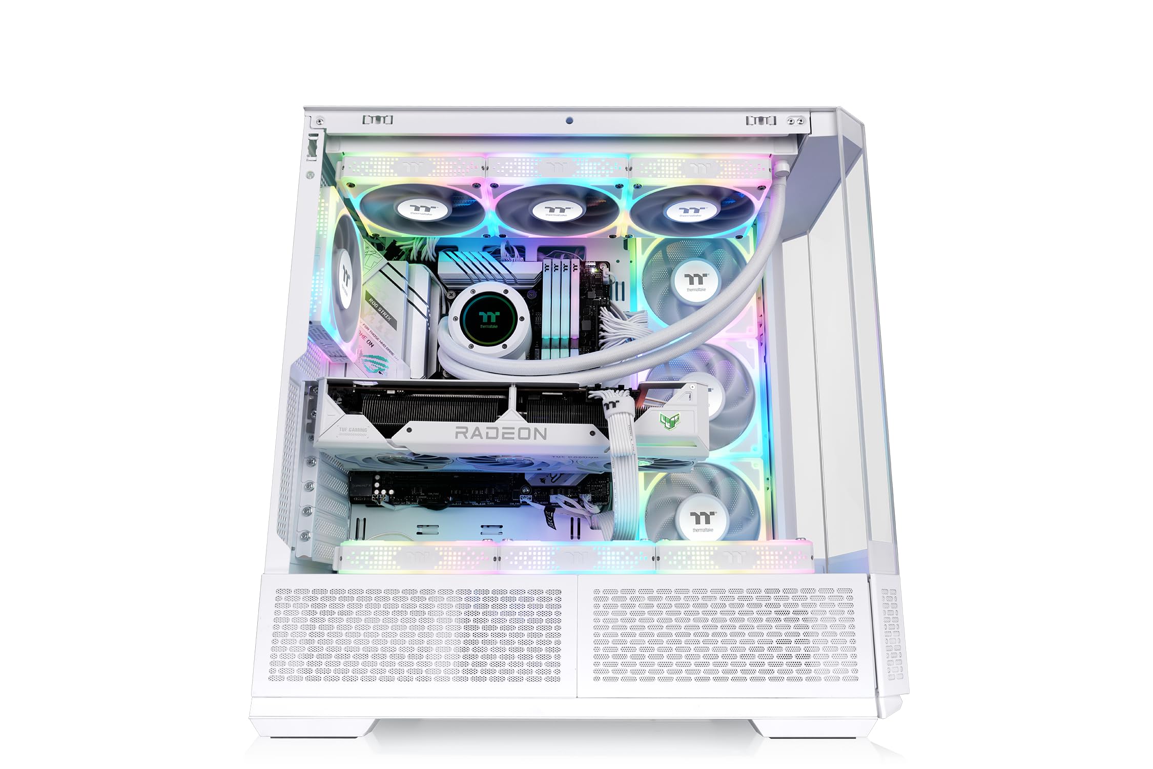Thermaltake View 370 TG ARGB | Podwozie Mid Tower | Śnieg