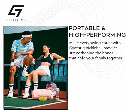 Miniatura 4 de Palas de pickleball ligeras, juego de pickleball de fibra de vidrio aprobado por USAPA para principiantes y profesionales