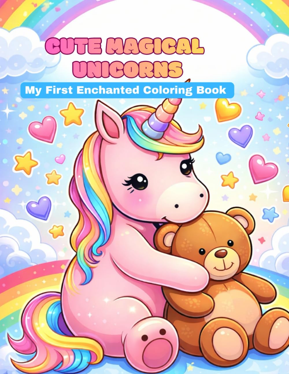 Cute Magicals Unicorns - My First Enchanted Coloring Book