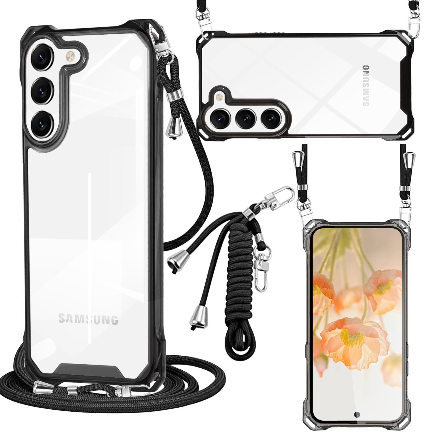 Amazon.co.jp: Galaxy S24 ケース クリア PC ショルダー 軽量 耐