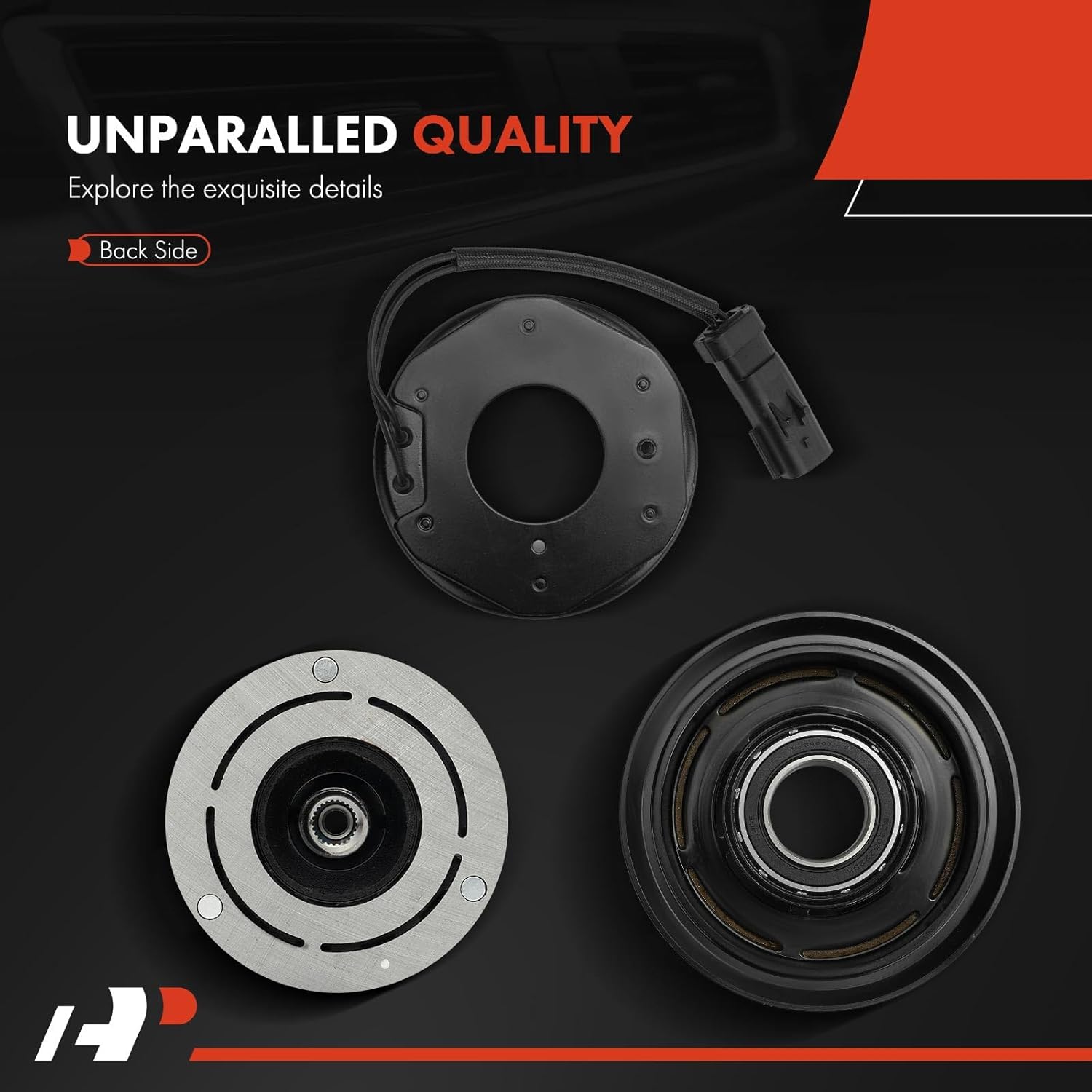 A-Premium Air Conditioner AC Compressor Clutch Kit Compatible with Dodge Grand Caravan 2011-2020, Journey 2017-2019 3.6L & Chrysler Town & Country 2011-2016 & Volkswagen Routan 2011-2014 & Ram C/V