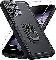 Vista 40 de Janmitta Funda compatible con Samsung Galaxy A14 5G con protector de pantalla + protector de lente de cámara, funda resistente de servicio pesado