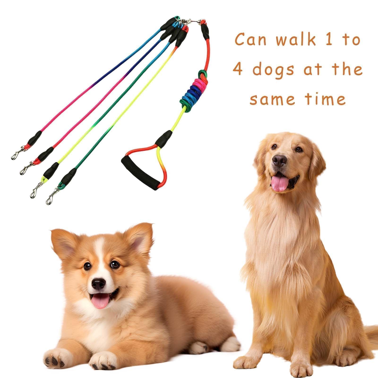 Nylon Guinzaglio Cani,4 in 1 Cane Guinzaglio,Guinzaglio multifunzione,Guinzaglio per Cani regolabile,Multi Guinzaglio per Animali Domestici,Ottimo per passeggiate ed escursioni con animali domestici
