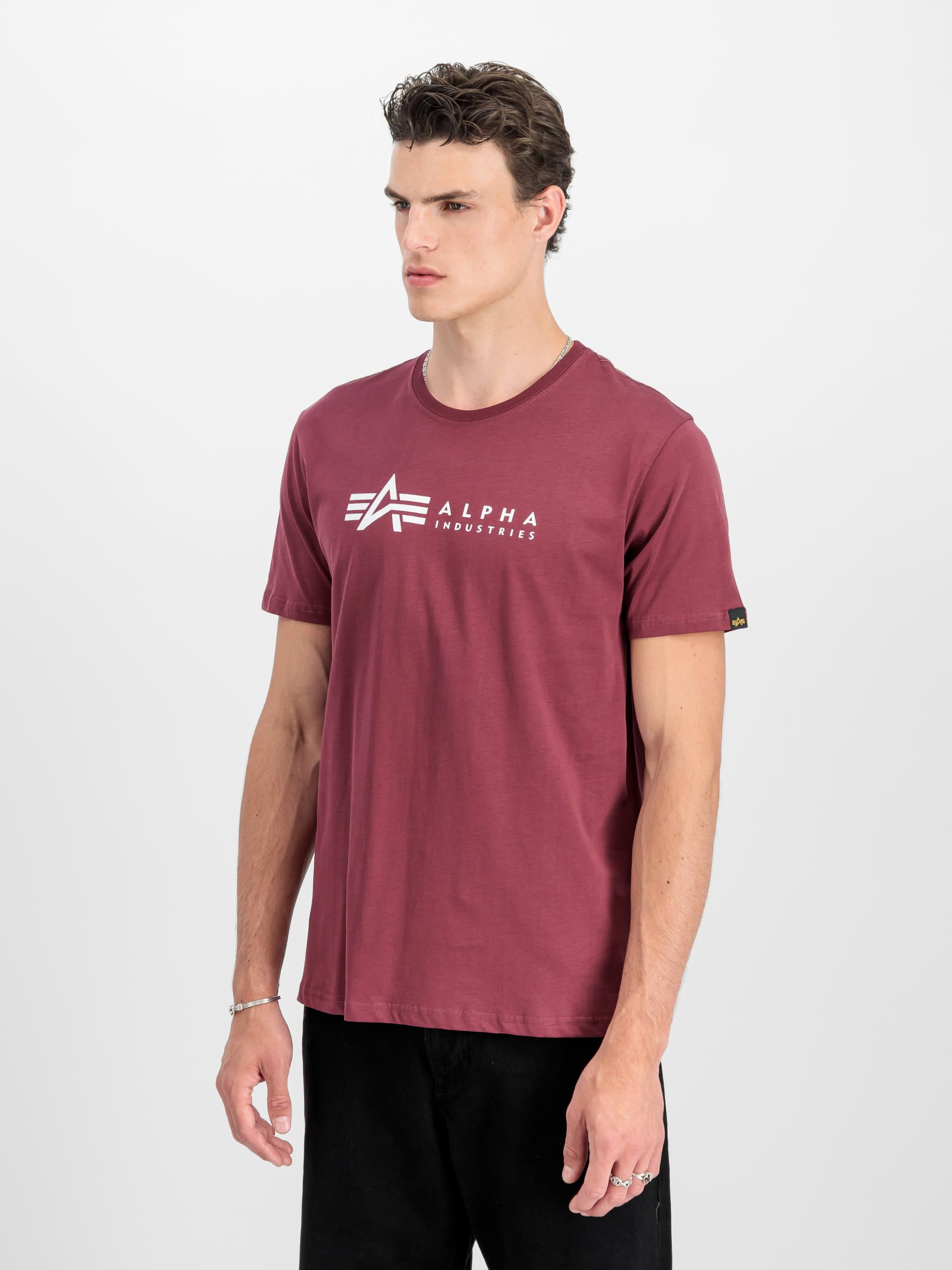 Alpha Industries Koszulka męska Label T 2 Pack Olive/Burgundy