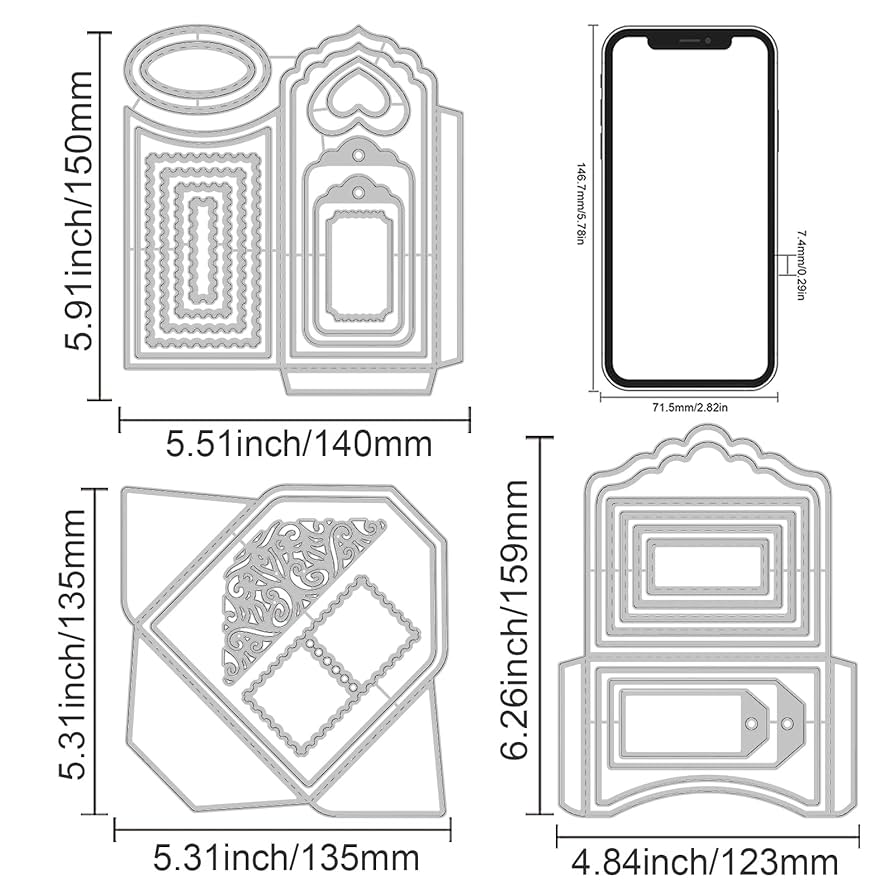 新品　エレガンスレース　ミニエンベロープ　封筒　カッティングダイ 新品 エレガンスレース ミニエンベロープ 封筒 カッティングダイ