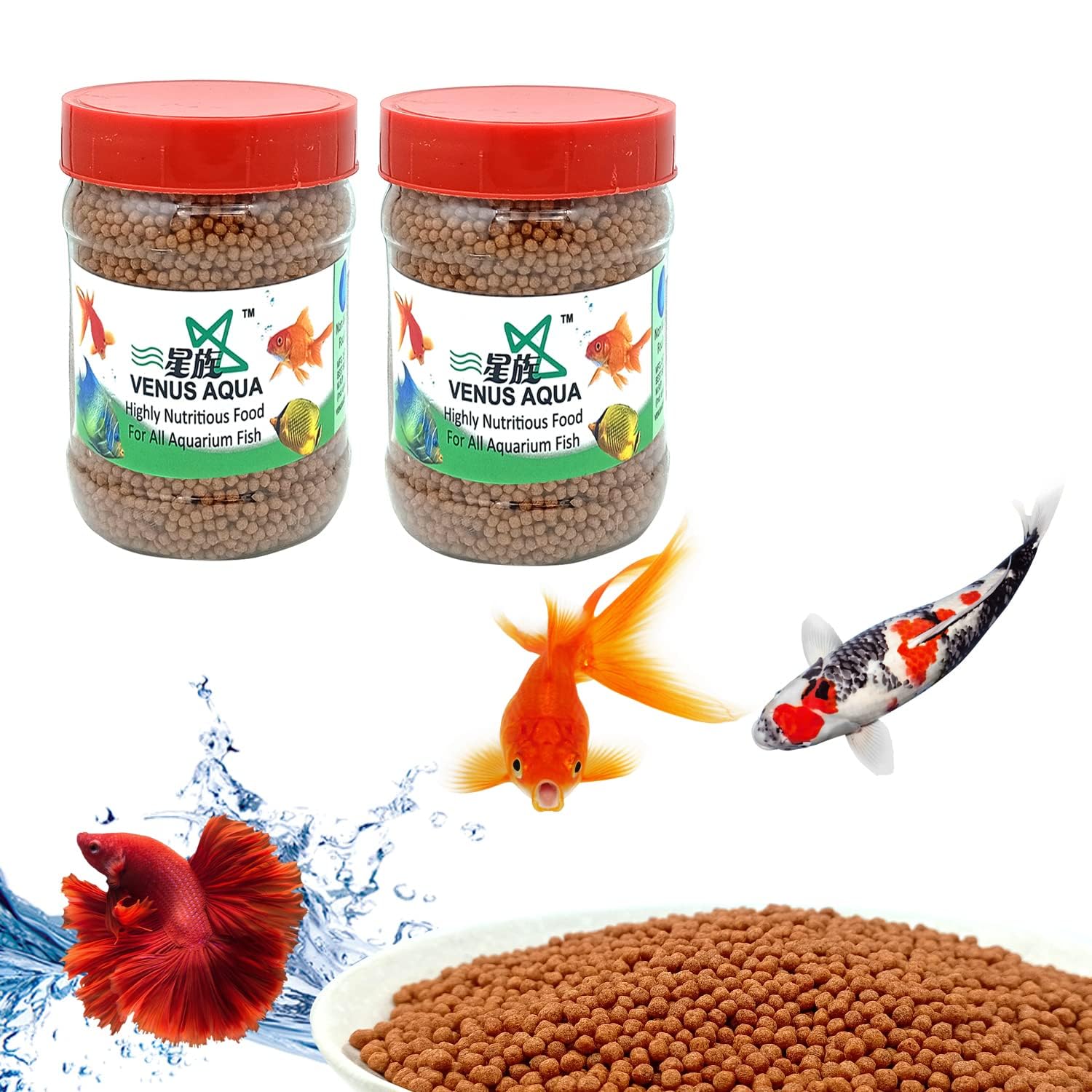 See full amazon price history chart for VENUS AQUA Nutritious Medium Pellet Fish Food Suitable for Koi Fish, Cichlid, Staple and Topical Fish (400 gram Pack 2) VENUS AQUA Nutritious Medium Pellet Fish Food Suitable for Koi Fish, Cichlid, Staple and Topical Fish (400 gram Pack 2) (B09NBKWJLJ) Amazon Price History, Amazon Price Tracker