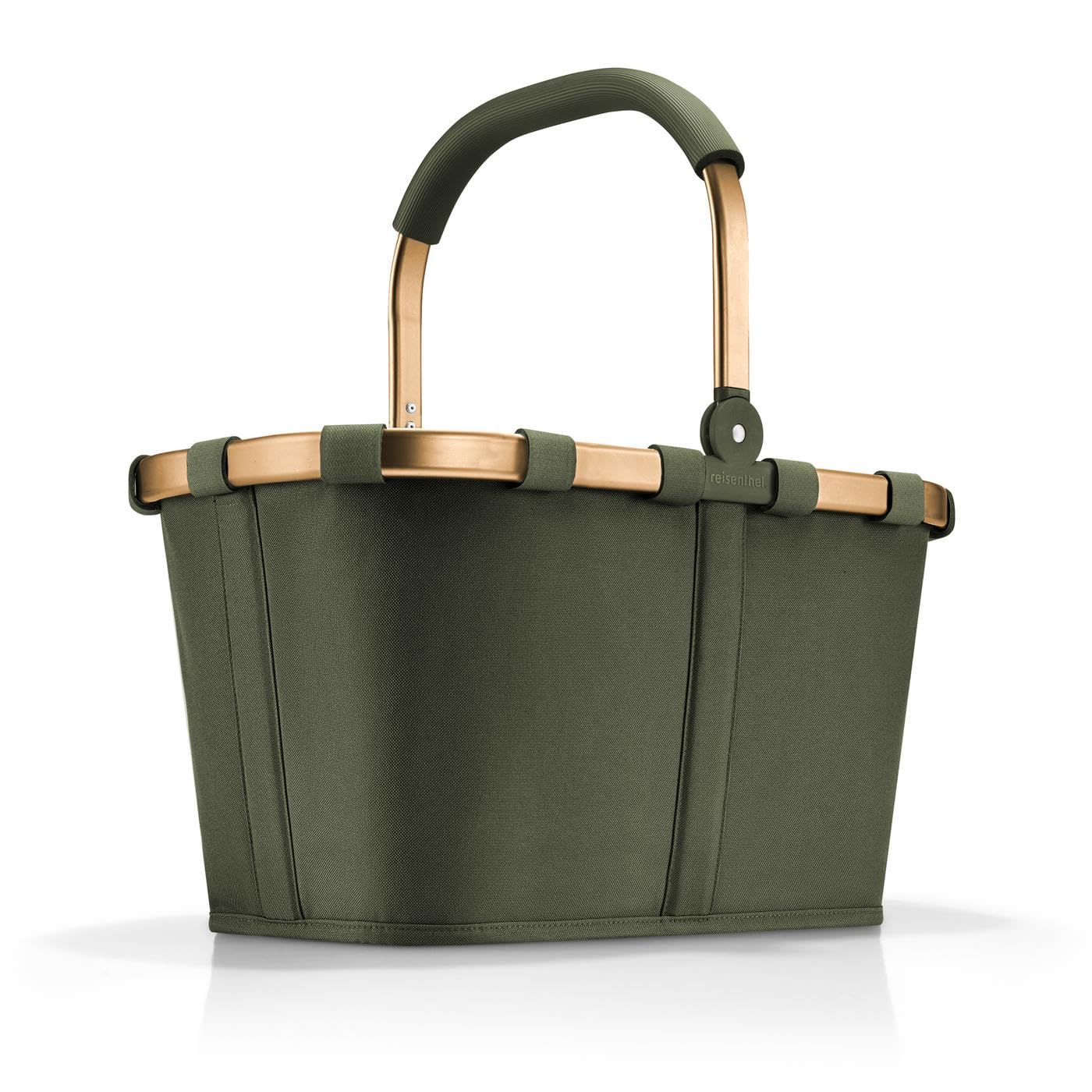 reisenthel carrybag forest gold – Stabiler Einkaufskorb mit viel Stauraum und praktischer Innentasche – Elegantes und wasserabweisendes Design