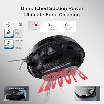 roborock Saros Z70 Robot Vacuum and Mop with Threshold Strip