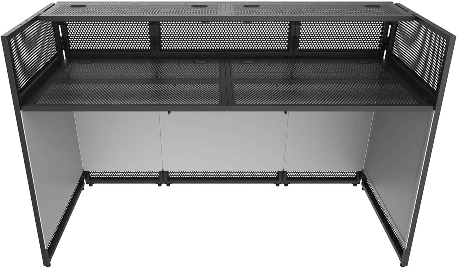 Odyssey 70" Wide Surface TV Mountable DJ Battle Booth with Removable Top