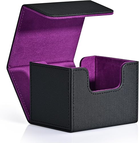 ZLCA MTG Commander - Caja de cartas para cartas intercambiables, caja de cartas MTG Commander con capacidad para más de 120 tarjetas de una sola