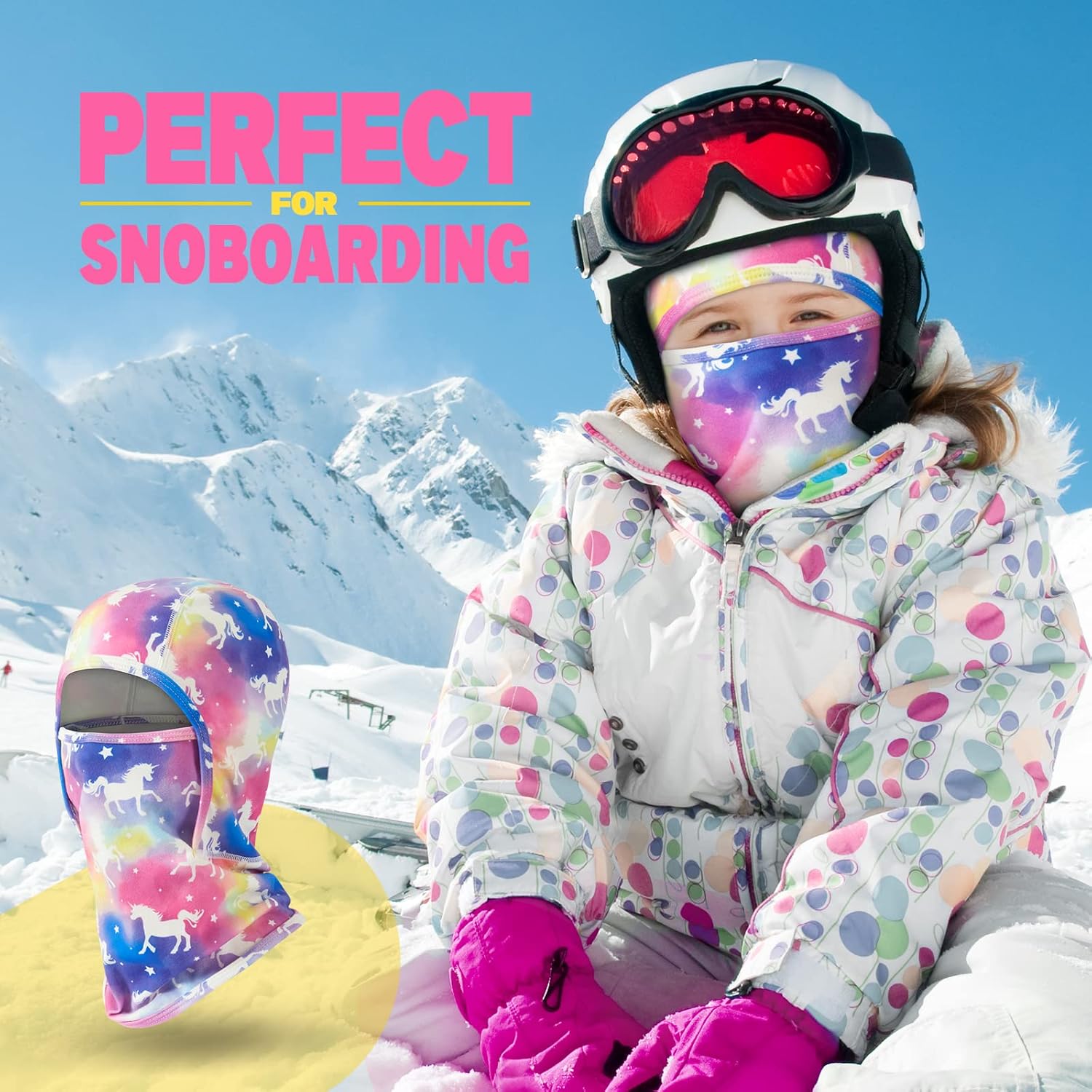 Dinosaurs Kids Balaclava Windproof Ski Face Warmer Neck Warmer for Boys Girls - Image 2