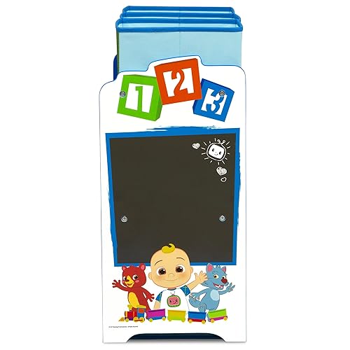 Miniatura 6 de Delta Children Design  Store - Organizador de almacenamiento de juguetes de 6 contenedores - Certificado Greenguard Gold CoComelon