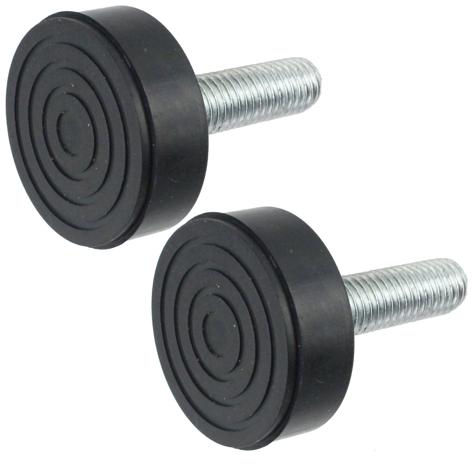 SPARES2GO Universal Fridge Freezer Adjustable Screw in Foot (Pack of 2, 8mm Thread)