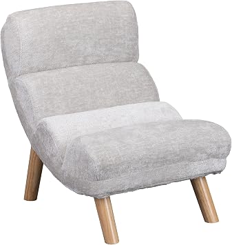 Kids Comfy Plush Lounge Chair - Sturdy Cushioned Accent Chair for Toddlers, Childrens Bedroom, Preschool, Daycare Chenille Fabric