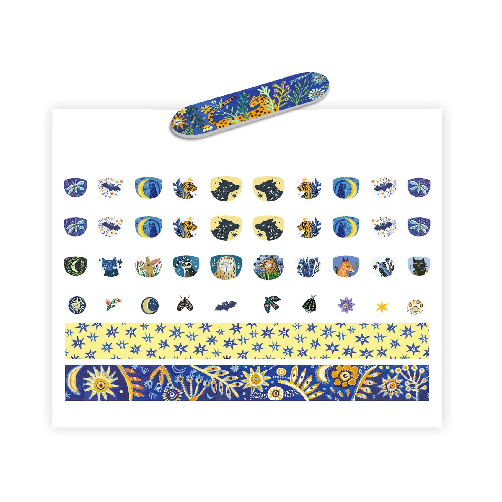 Djeco DJ09253 120 Nail Stickers Moonlight Reflections
