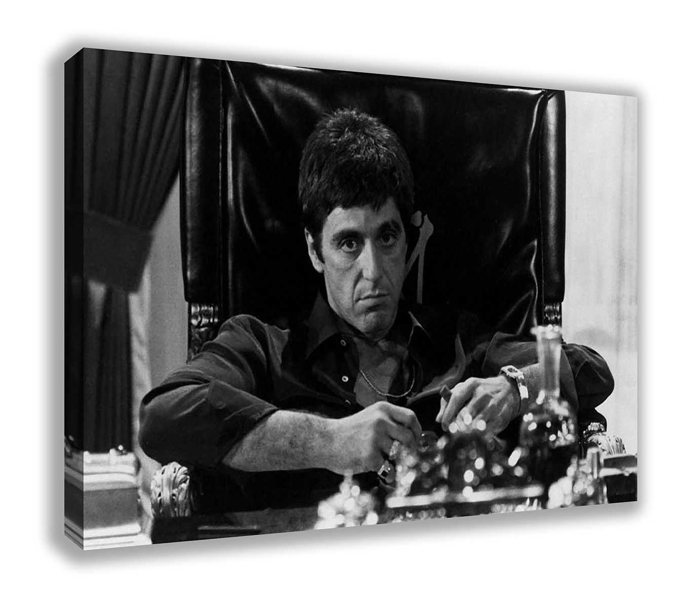 TONY MONTANA SCARFACE AL PACINO CANVAS WALL ART (30X18")