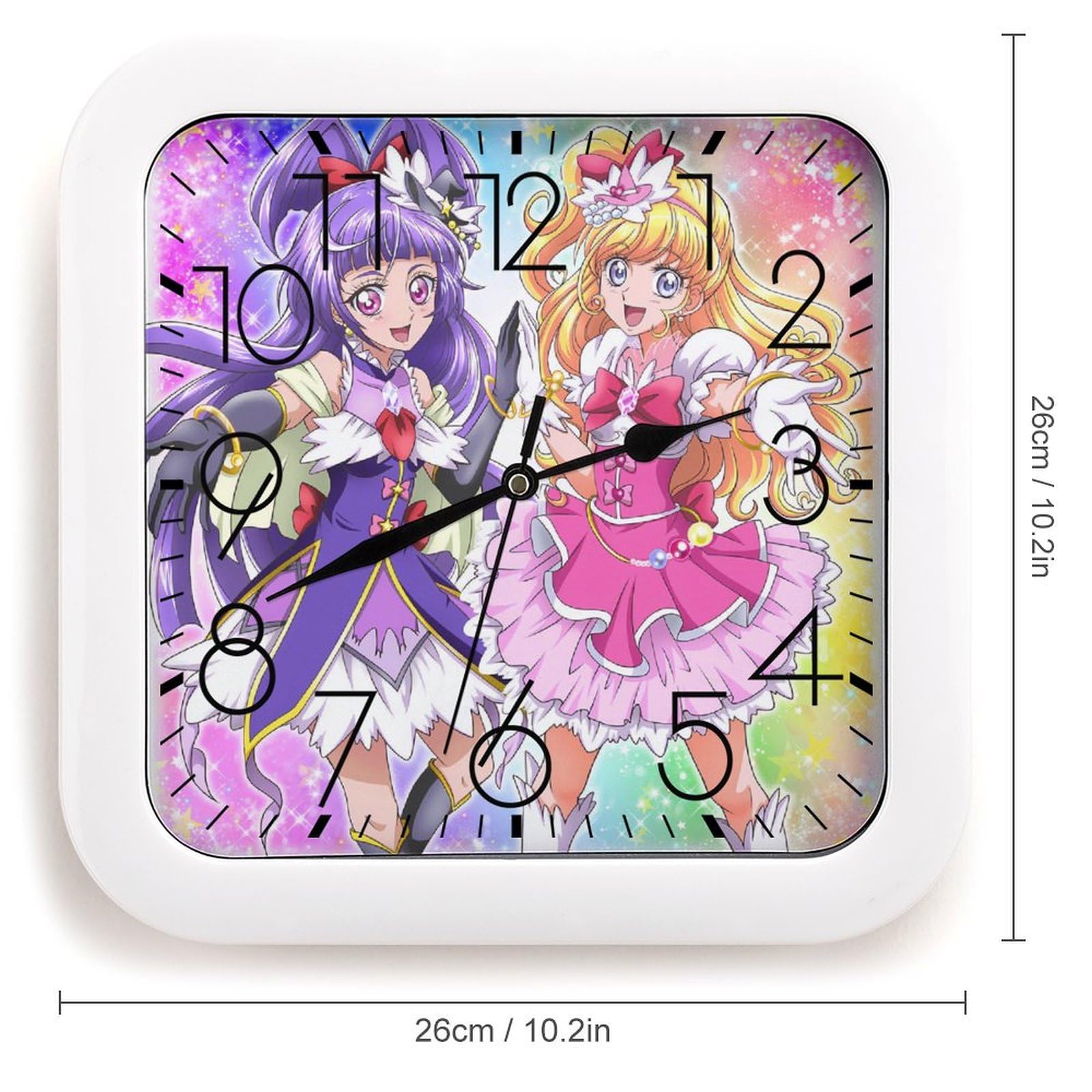 Amazon.co.jp: プリキュア 掛け時計 静音 連続秒針 壁掛け時計 掛時計