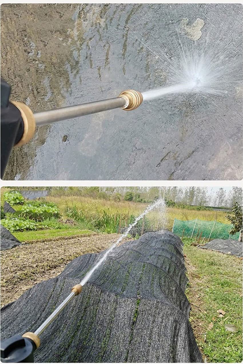 Manguera de jardín con Juego de Pistola de Agua Manguera Extensible Manguera de riego de jardín Manguera de Lavado de Autos de Alta presión (Size : 25FT)
