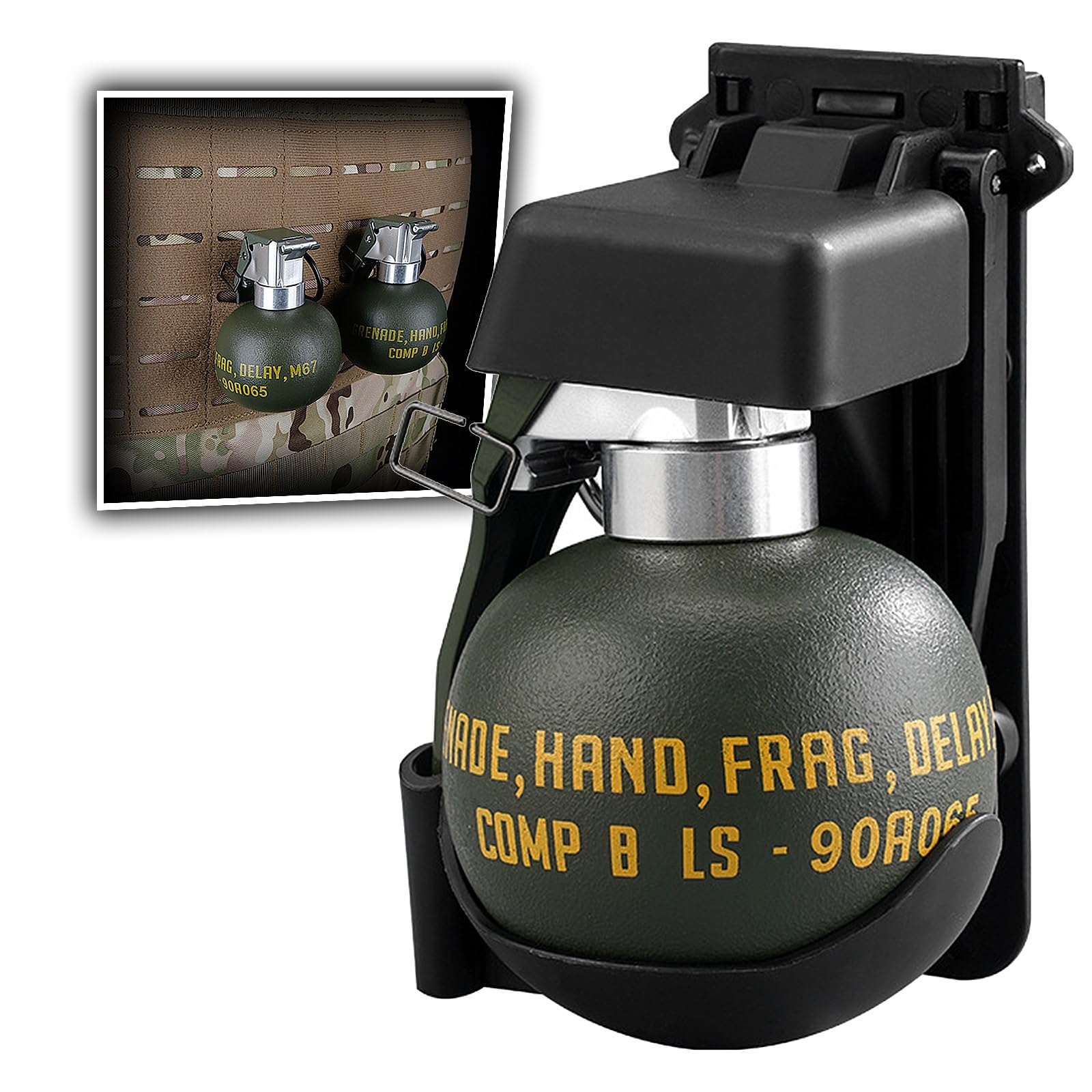 Modello di Granata Finta Tattica Giocattolo, Granate in plastica, Accessori for equipaggiamento tattico CS Airsoft for Fan dell'Esercito, Cosplay