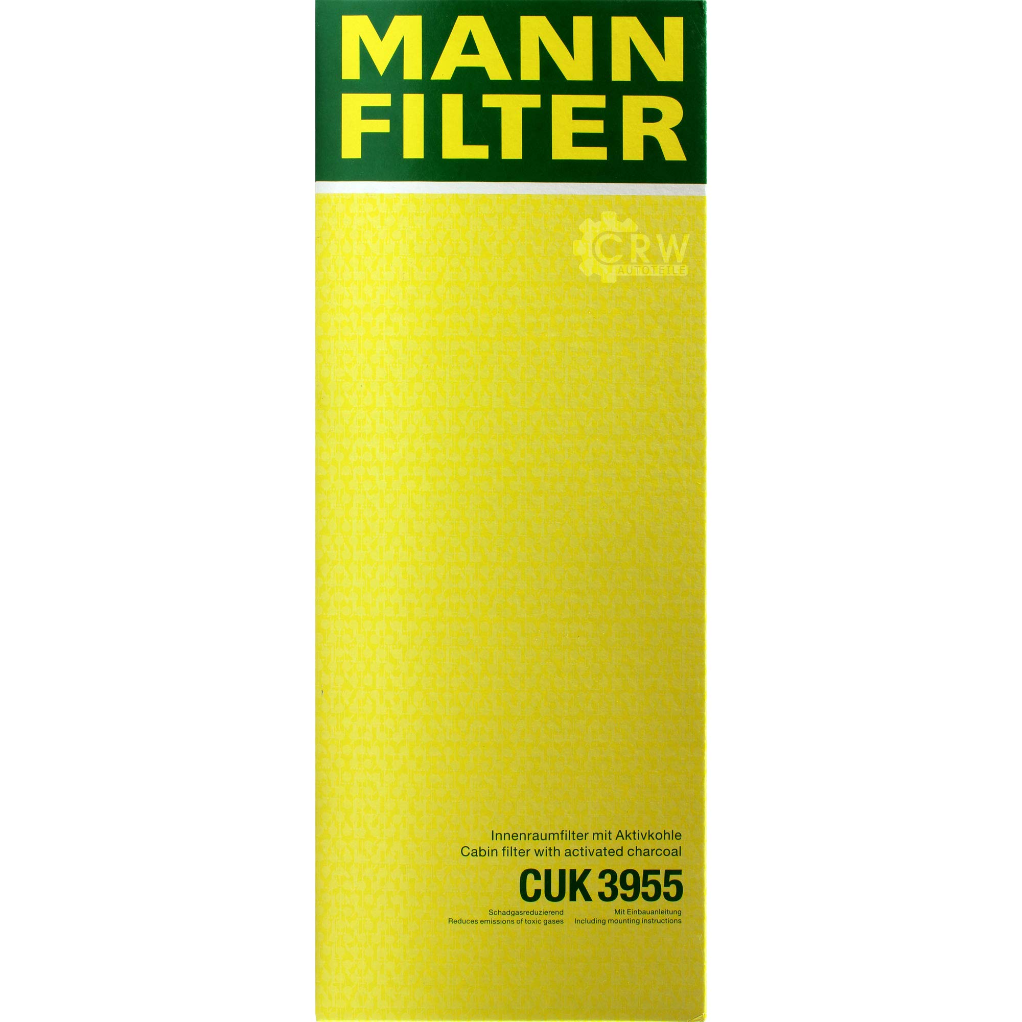 Paquete de inspección Kit de mantenimiento de filtros con filtro de aceite W 940/44, filtro de aire C 26 168, filtro de cabina CUK 3955, tornillo de cierre