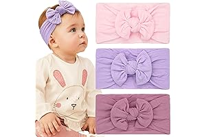 Enchanting Purple Baby Bow Headbands