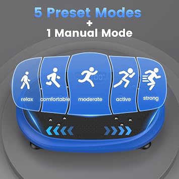 Vibration Plate Exercise Machine, Vibrating Fitness Platform for Lymphatic Drainage, Full Body Shaker Workout Equipment, Bluetooth Power Shaping Vibrate Plate, Board Sport for Home Exercise Gym