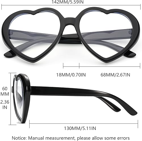 Miniatura 4 de Lentes de sol con forma de corazón para mujeres y hombres, de gran tamaño, de moda, con forma de amor, retro, encantadores, lindos lentes de